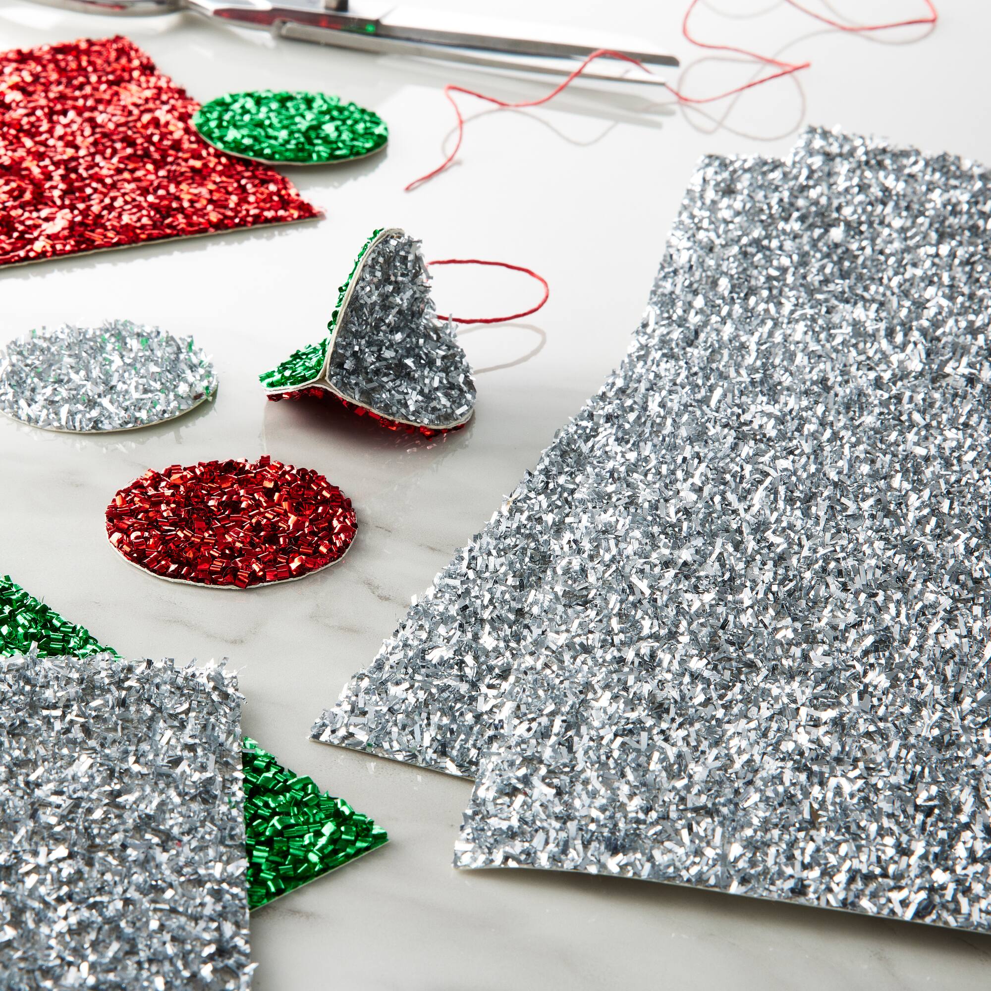 21 Pack: Silver Tinsel Paper by Recollections™, 12" x 12"